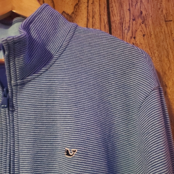 VINYARD VINES Heathered 1/4" Zip Pullover Sweater - XL - Picture 6 of 6